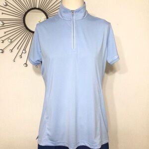 EP Pro Convertible Quarter Zip Mock Polo